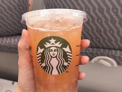 冰摇桃桃乌龙茶-星巴克(广州南站A18检票口楼上)