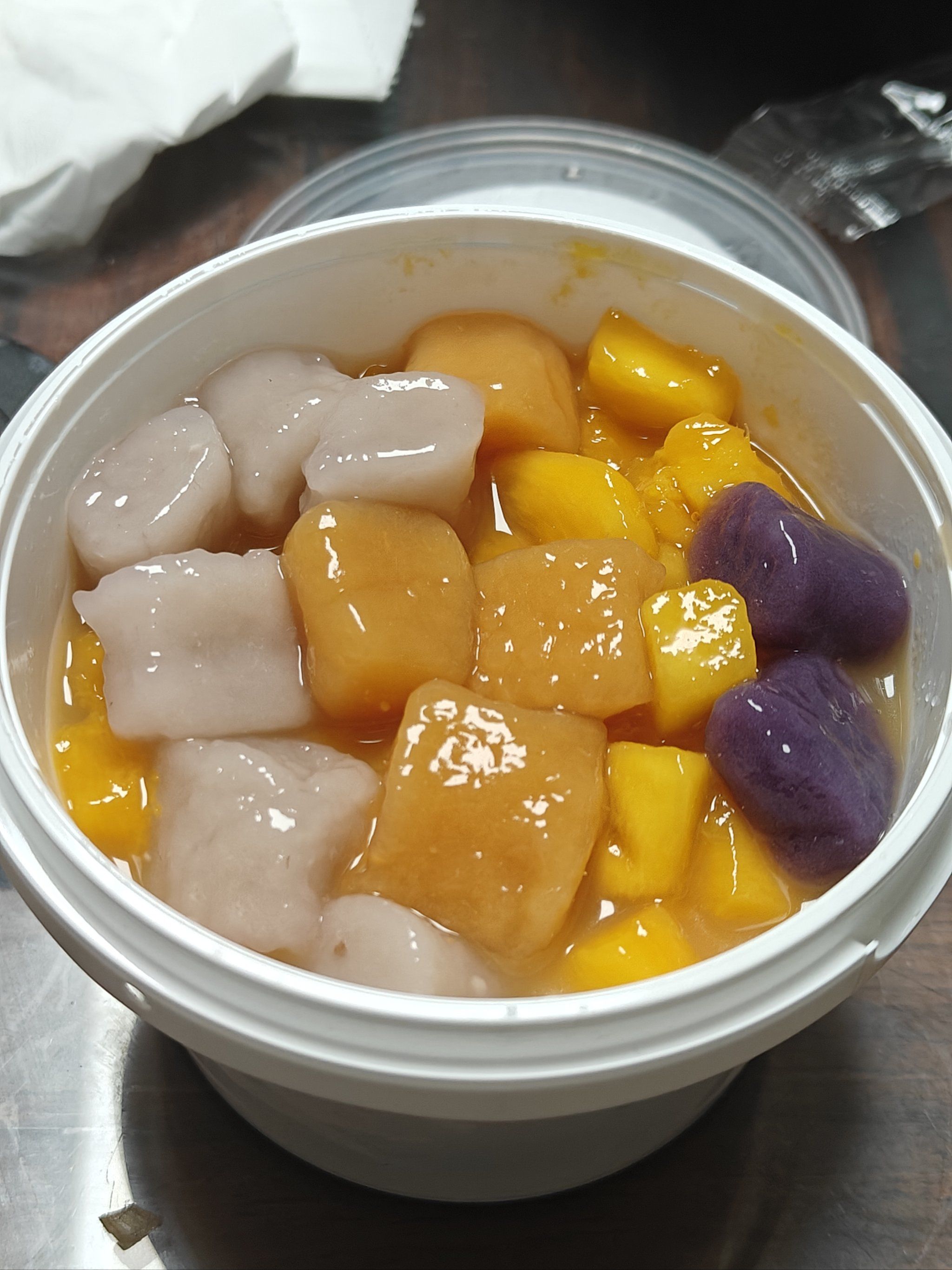 点外卖发现一家超好吃的芋泥糯糯芒果烧仙草芋圆