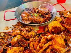 Grilled squid鱿鱼-Dampa Seafood Grill - Dubai