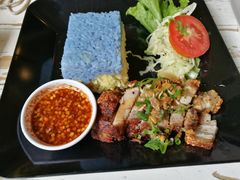 -蝶豆花蓝面条