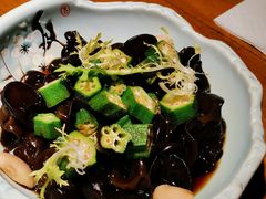 爽口木耳拌秋葵-小放牛炒菜馆(华北商厦店)