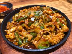 辣炒鱿鱼-全州豆芽汤饭