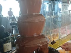 巧克力喷泉-荣誉国际酒店-云顶旋转餐厅