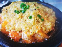 石板蒜蓉虾-小菜园新徽菜(无锡宜家荟聚中心店)