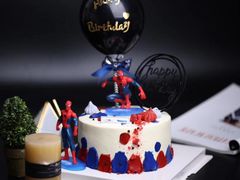 漫威复仇者联盟奶油水果蛋糕-咖咖熊蛋糕定制·蓝风车动物奶油