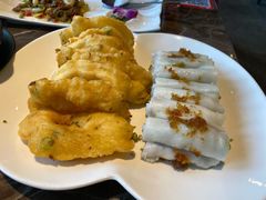 簸箕板拼油炸糕-老聃·小鸭鲢城原味客家菜(海沧店)