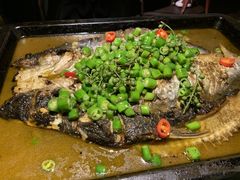 泡椒海鲈鱼-探鱼·鲜青椒爽麻烤鱼(苏宁广场店)