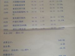 账单-湖北味道(湖北大厦店)