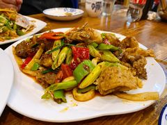 爆炒羊肉-苗氏卷子鸡(张掖金鸿大厦店)