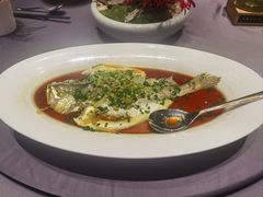 雪菜蒸东海黄鱼-宝隆花园酒店