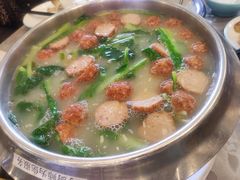 小白菜丸子汤-山南熏肉大饼(辽菜旗舰店)
