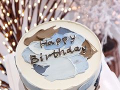 ins简约款生日蛋糕-艾加柒克蛋糕茶歇甜品台(春熙路店)