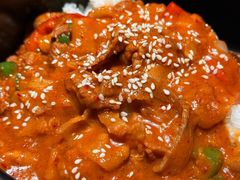 辣五花肉盖饭-土大力韩式烤肉料理(和平路店)