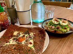 鸡蛋蘑菇熏肉荞麦可丽饼-RAC BAR(安福路店)