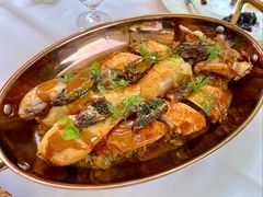 烤三黄鸡配羊肚菌黄酒汁-Oyster Talks 四度蚝法餐厅