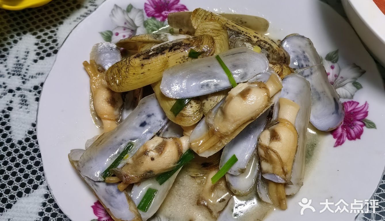 肥美姜葱蛏子