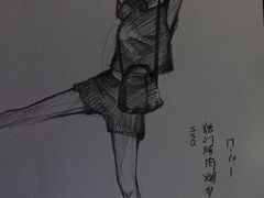 给客人画的卡通画-獨門烤肉(开发区店)