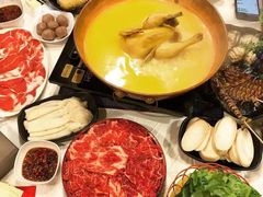 -鲜入围煮花胶鸡海鲜火锅