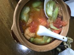 番茄丝瓜炒面筋-沈记菜馆(酒仙桥路店)