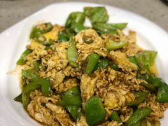 尖椒大酱炒鸡蛋-四海蒸鲜蒸汽海鲜自助(北戴河店)
