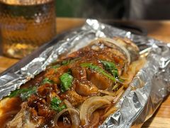 铁板鲈鱼-新白鹿餐厅(龙游路总店·杭帮菜名店)