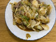 鲜牛肉炒年糕-经堂北路牛肉干面·溪口蒋永峰牛肉馆(宁波店)