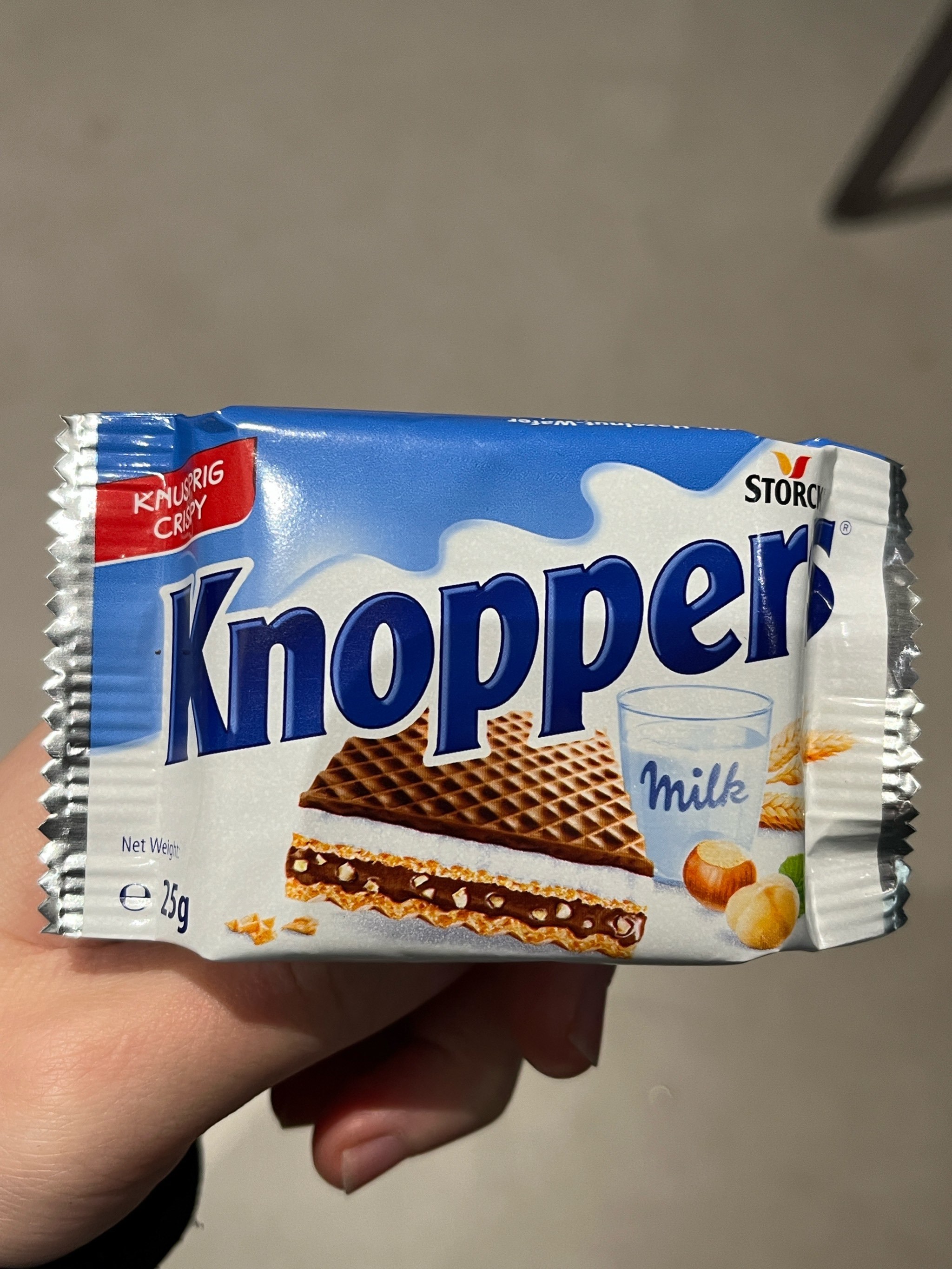 看见就走不动道的威化knoppers 可可榛仁威化饼