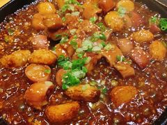 蒜炒肥肠-晶吉·居酒屋·烧鸟·生鱼饭(中山区民主广场店)
