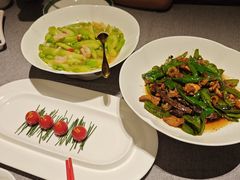 小嫩豆丝瓜配虾仁-秀儿四九城·新京菜(亚运村鸟巢店)