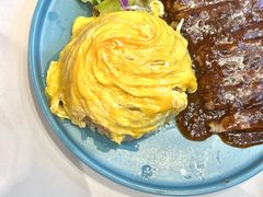 黑椒带骨猪扒双蛋饭-柠檬树茶餐厅(海雅缤纷城店)