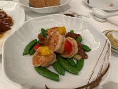 蜜豆百合XO酱炒虾球-宝丽轩中餐厅BAOLIXUAN