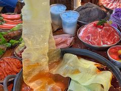 1米长的土豆片-赵美丽·重庆社区火锅·直营店(火车东站·中豪国际店)