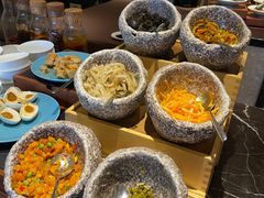自助取餐区-绿城玫瑰园酒店-遇见19楼餐厅(舟山绿城玫瑰园酒店店)