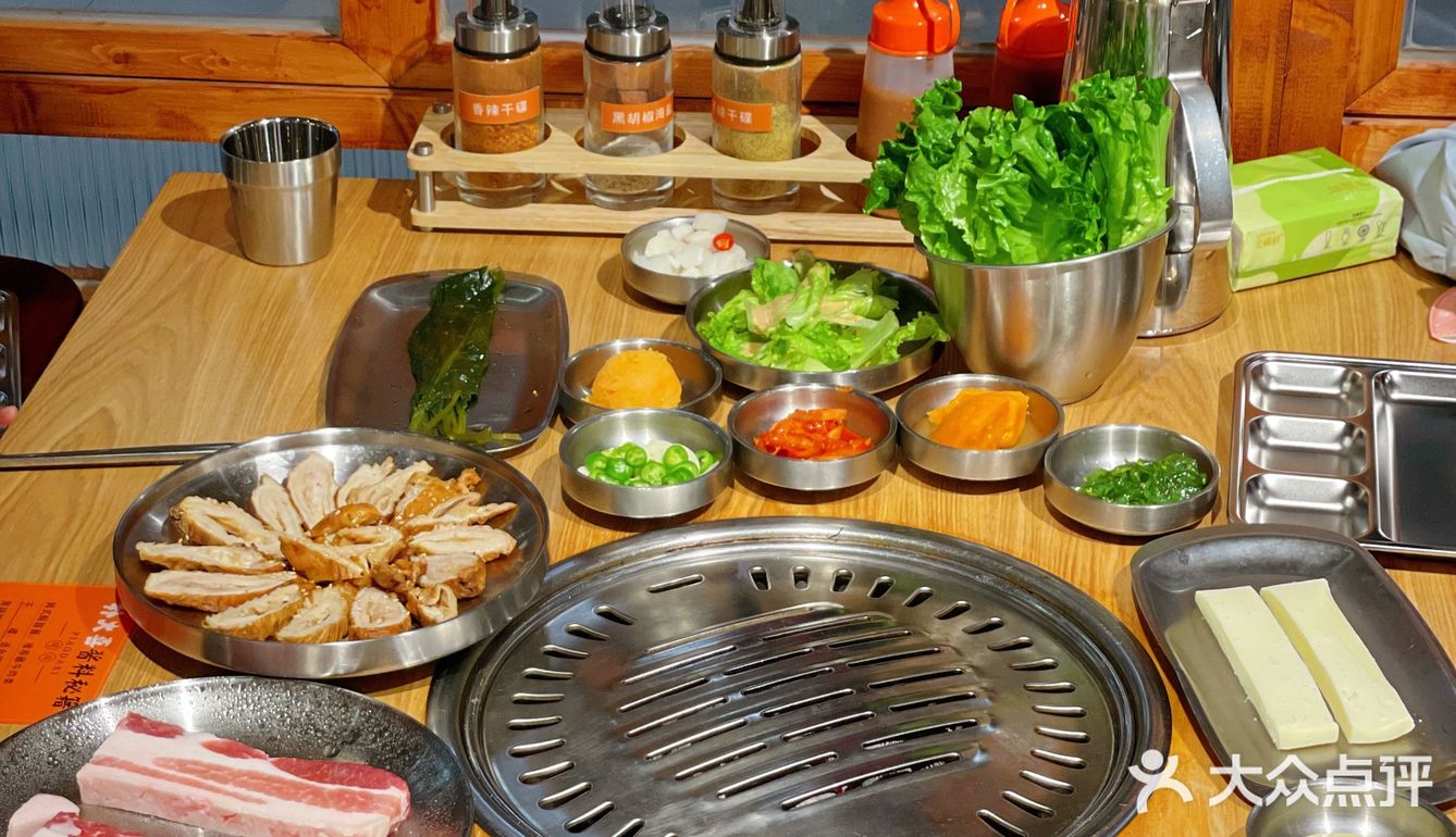 广州美食🥩小菜无限加人均几十韩剧同款特色烤肉