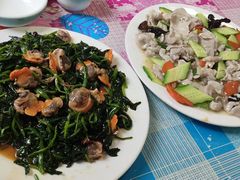 菠菜拌毛蛤蜊-东兴快餐(文昌南路店)