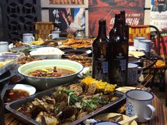 自助取餐区-马路牙子地桌烤肉(工体店)