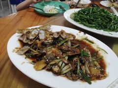 姜葱炒圣子王-田源农家饭店·窑鸡王·海鲜(东部湾·融创店)