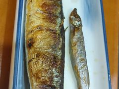 烤秋刀鱼单点-银子铁板烧料理自助餐(人民广场店)