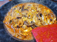 八爪鱼微辣-红辣椒八爪鱼特色韩国料理