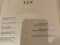 菜单-Cafe Sacher(WIEN)
