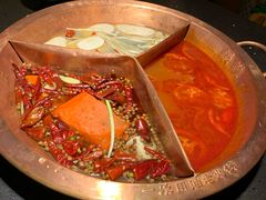 特色番茄三味锅-锅说大脸毛肚重庆老火锅(佐阾店)