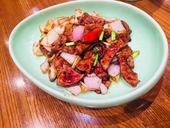 京葱爆猪肝-虎哥私房菜(馒头山店)