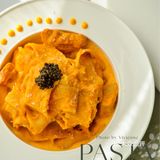 属于秋日的美味🍁鱼子酱南瓜奶酪鸡肉意面🍝