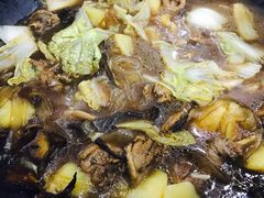 -粘豆包柴火铁锅炖