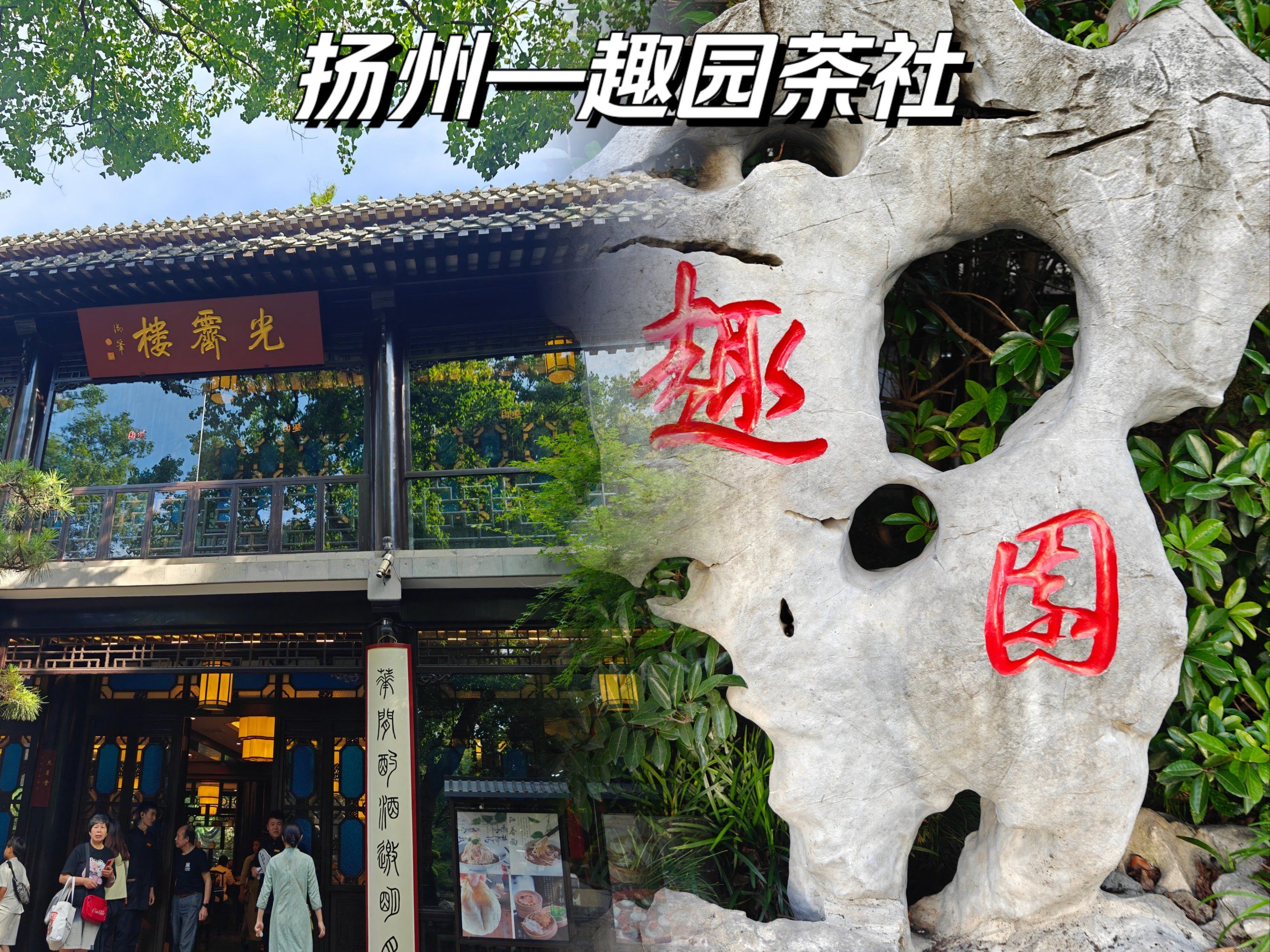 扬州早茶打卡—黑珍珠趣园茶社