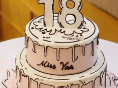 -咖咖熊蛋糕定制·英国蓝风车动物性淡奶油