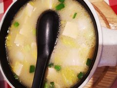 鸡汤小白菜煮榆林豆腐-西贝(上海中心店)