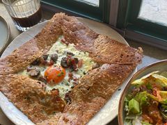 鸡蛋蘑菇熏肉荞麦可丽饼-RAC BAR(安福路店)