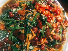 陈醋菠菜花生米-柒五龙虾(八王寺店)