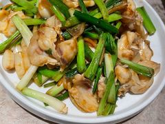 姜葱炒鱼腩-淘米捞·米汤脆鲩鱼火锅(福田皇岗店)